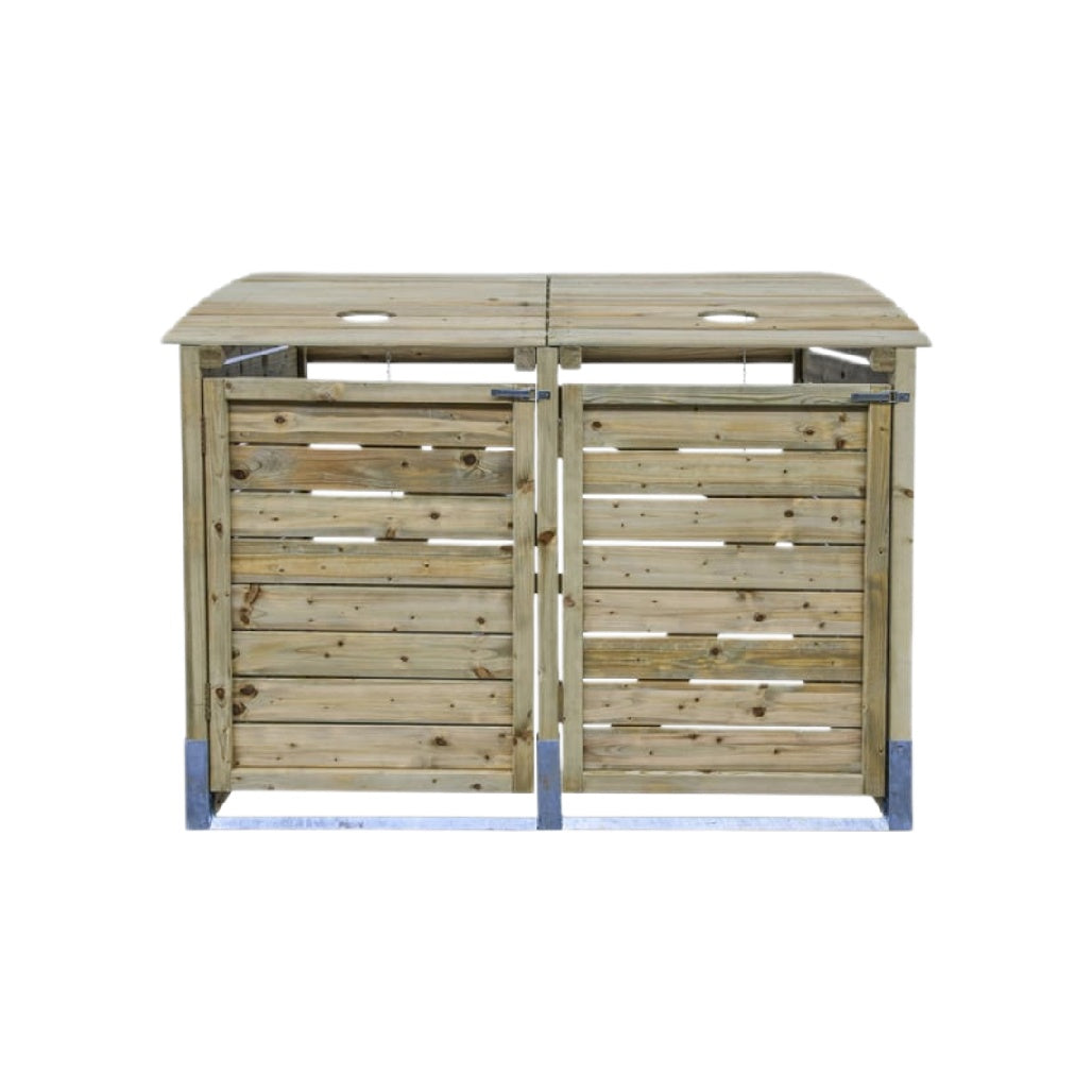 Housse de rangement pour jardin en bois traité - non fourni.