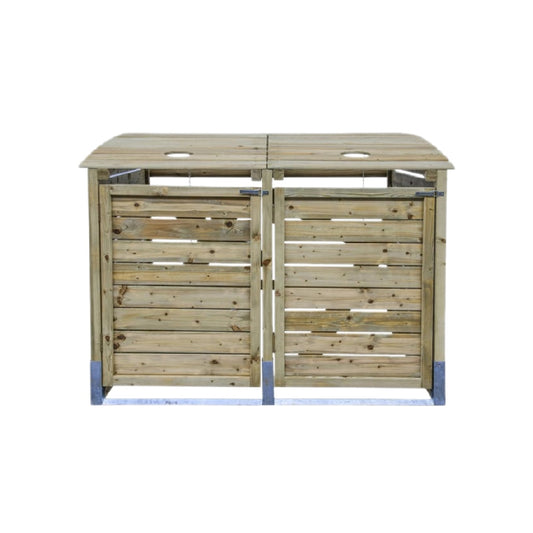 Housse de rangement pour jardin en bois traité - non fourni.