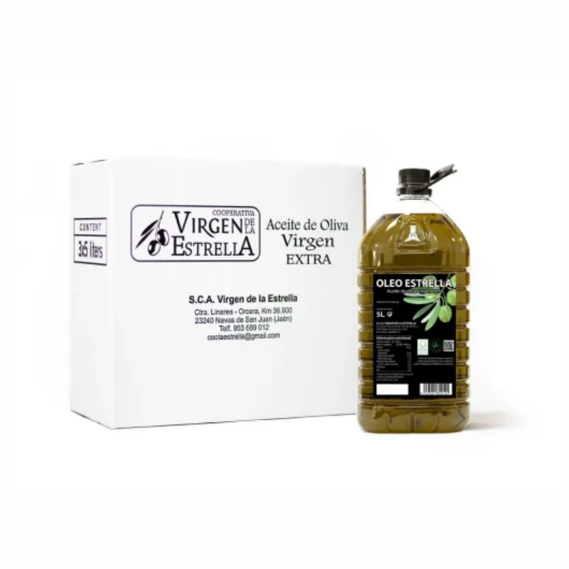 Caja de 3 Garrafas x 5 Litros Aceite de Oliva Virgen Extra (AOVE)