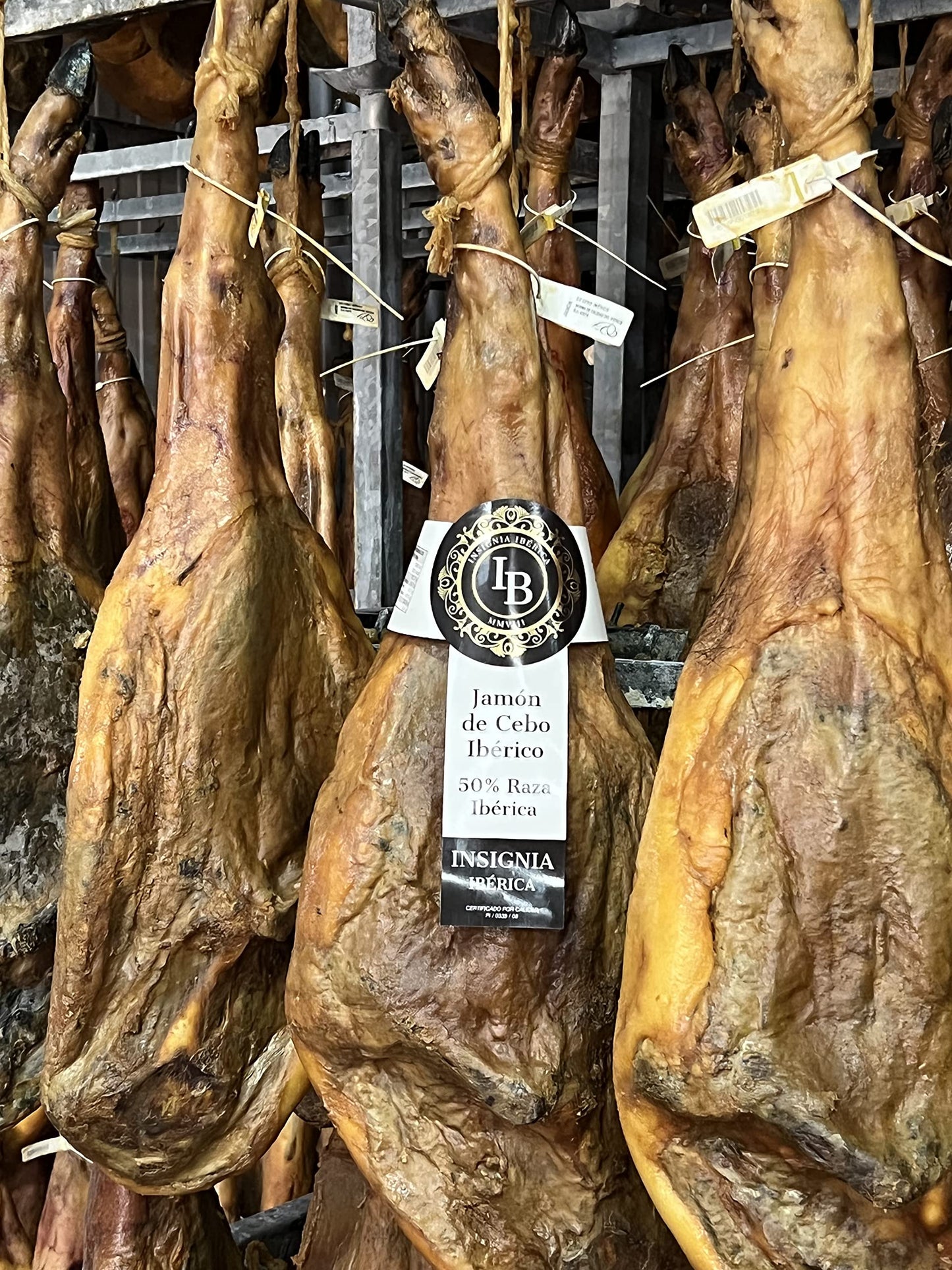 8 KG JAMON DE CEBO 50% RAZA IBéRICA,CURACIóN EN BODEGAS NATURALES EDICIóN FREGENAL