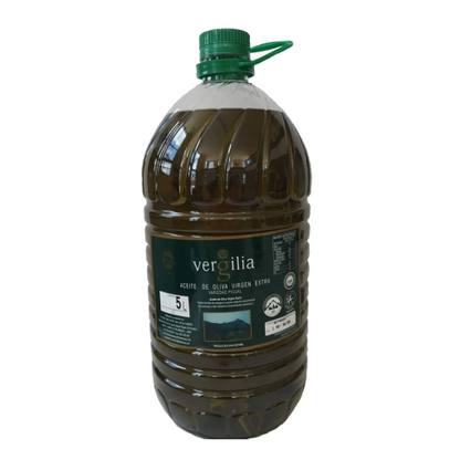 Jaén 100% Picual – Aceite de Oliva Virgen Extra – Premium Reserva Familiar AOVE – Sierra Mágina – Vergilia (5 Litros Garrafa)